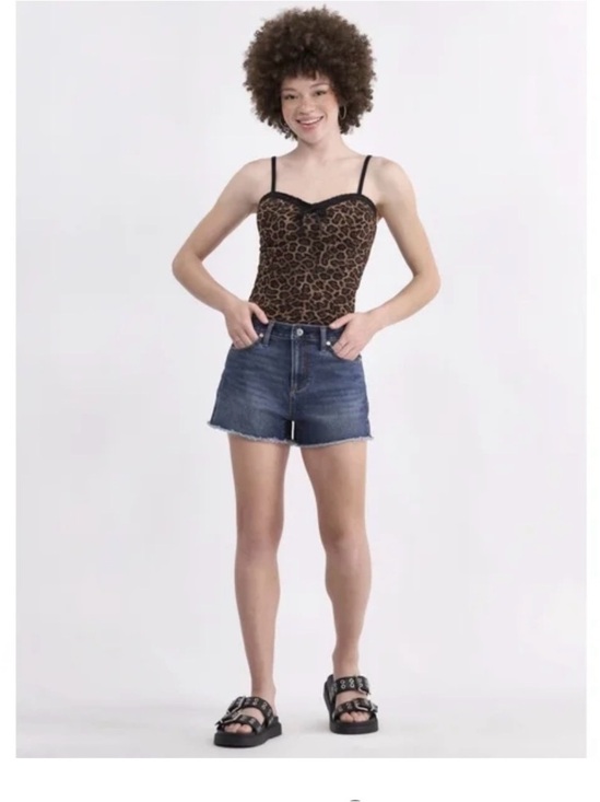 No Boundaries Pants - No Boundaries Women's Distressed Denim Cutoff Shorts - Blue